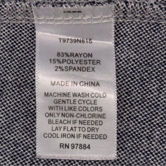 Tart Women’s XL Navy White Houndstooth Blazer Open Cardigan Sweater Pockets - Picture 3 of 10